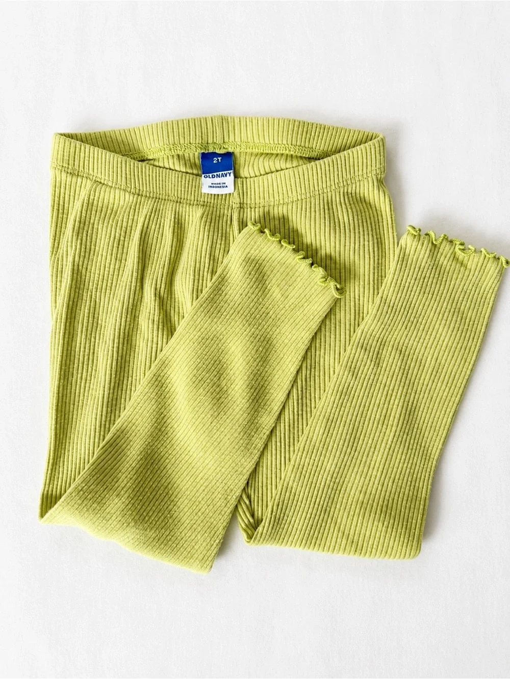 Old Navy Ruffled Ribbed Toddler Girls Leggings – Size 2T